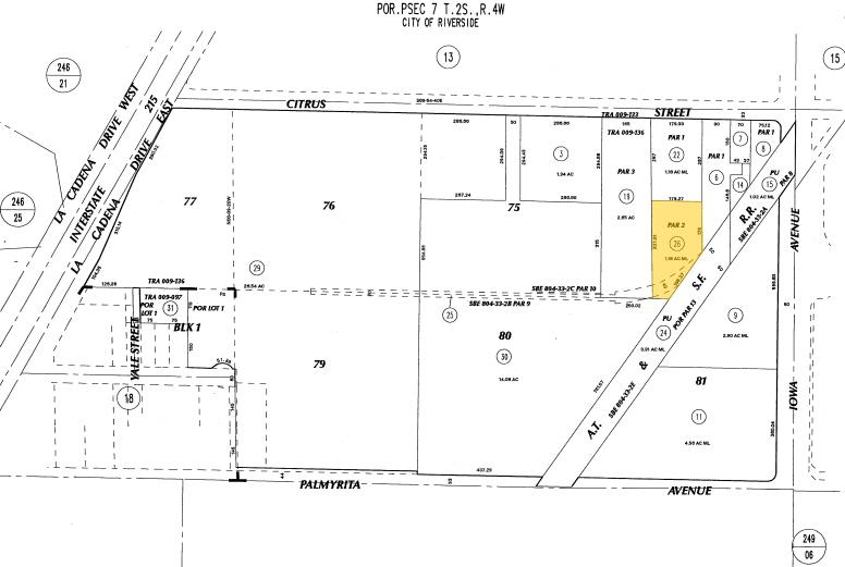 1350 Citrus St, Riverside, CA à vendre - Plan cadastral – Image 3 sur 17
