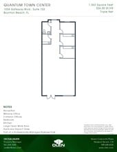 1000-1090 Gateway Blvd, Boynton Beach, FL à louer Plan d’étage– Image 1 sur 1