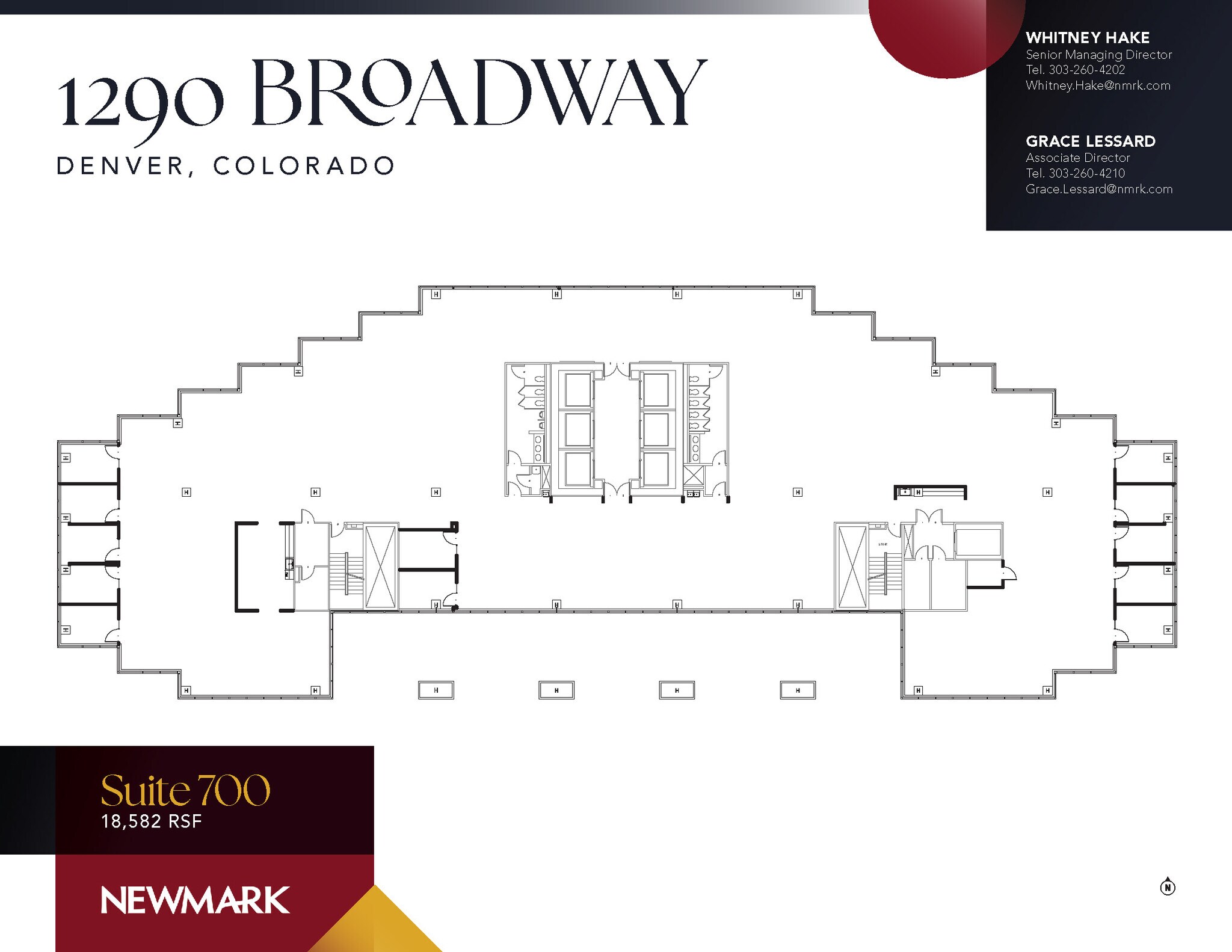 1290 Broadway, Denver, CO à louer Plan d’étage– Image 1 sur 3