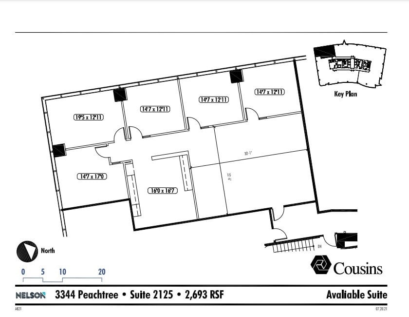 3344 Peachtree Rd NE, Atlanta, GA à louer Plan d’étage– Image 1 sur 1