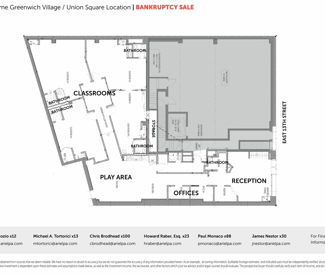12 E 13th St, New York, NY 10003 - Lot COMM - - Plan d’étage - Image 1 of 10