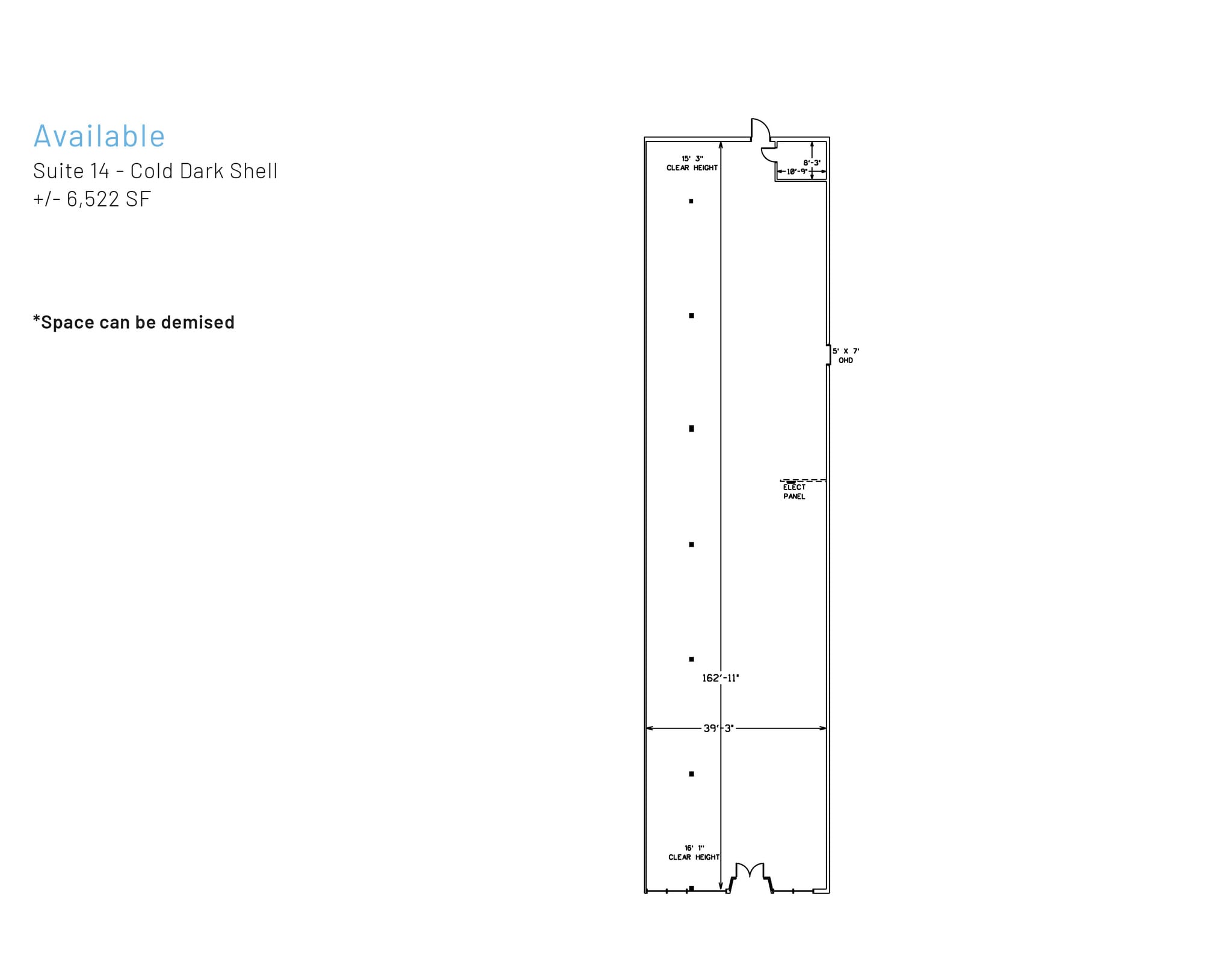 2901-3053 Freedom Dr, Charlotte, NC à louer Plan d’étage– Image 1 sur 1