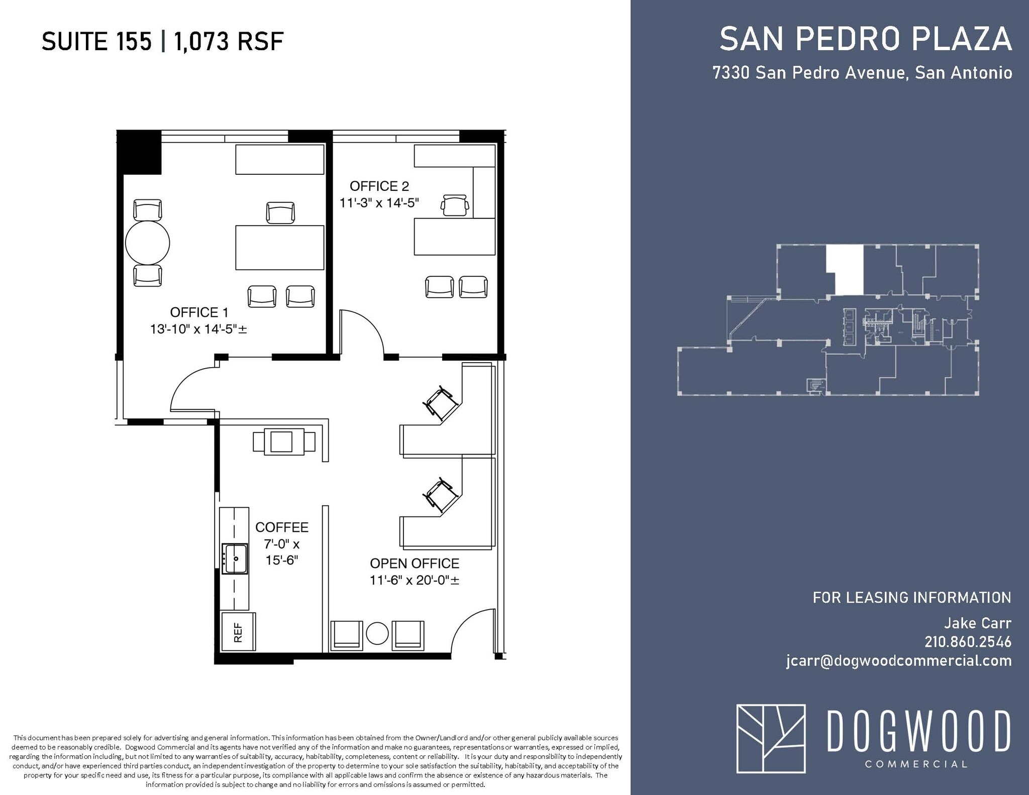 7330 San Pedro Ave, San Antonio, TX à louer Plan d’étage– Image 1 sur 1