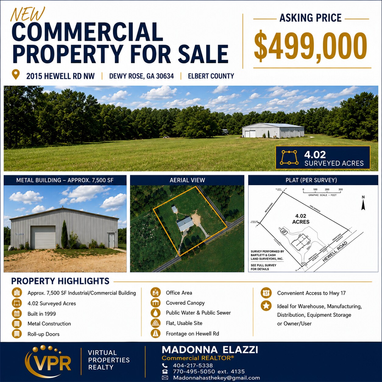 2015 Hewell Rd NW, Dewy Rose, GA à vendre Photo de l’immeuble– Image 1 sur 2