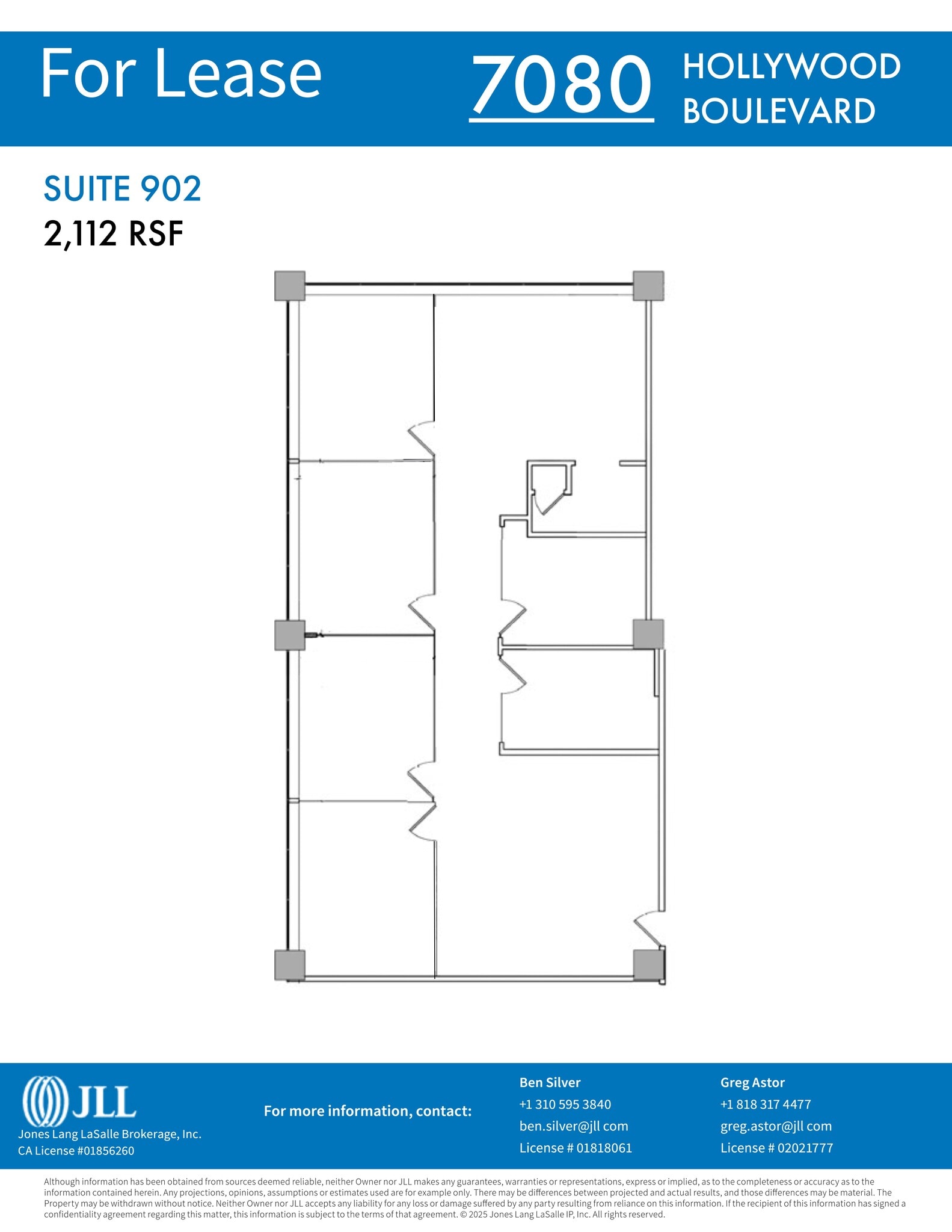 7080 Hollywood Blvd, Los Angeles, CA à louer Plan de site– Image 1 sur 1