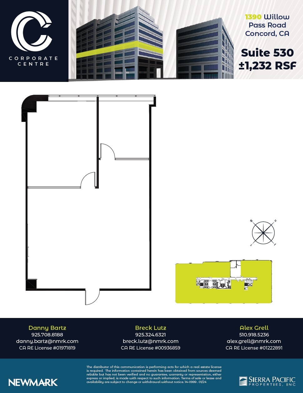 1390 Willow Pass Rd, Concord, CA à louer Plan d’étage– Image 1 sur 1