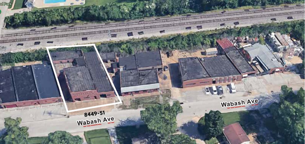 8449-8451 Wabash Ave, Saint Louis, MO à vendre - Aérien – Image 2 sur 3