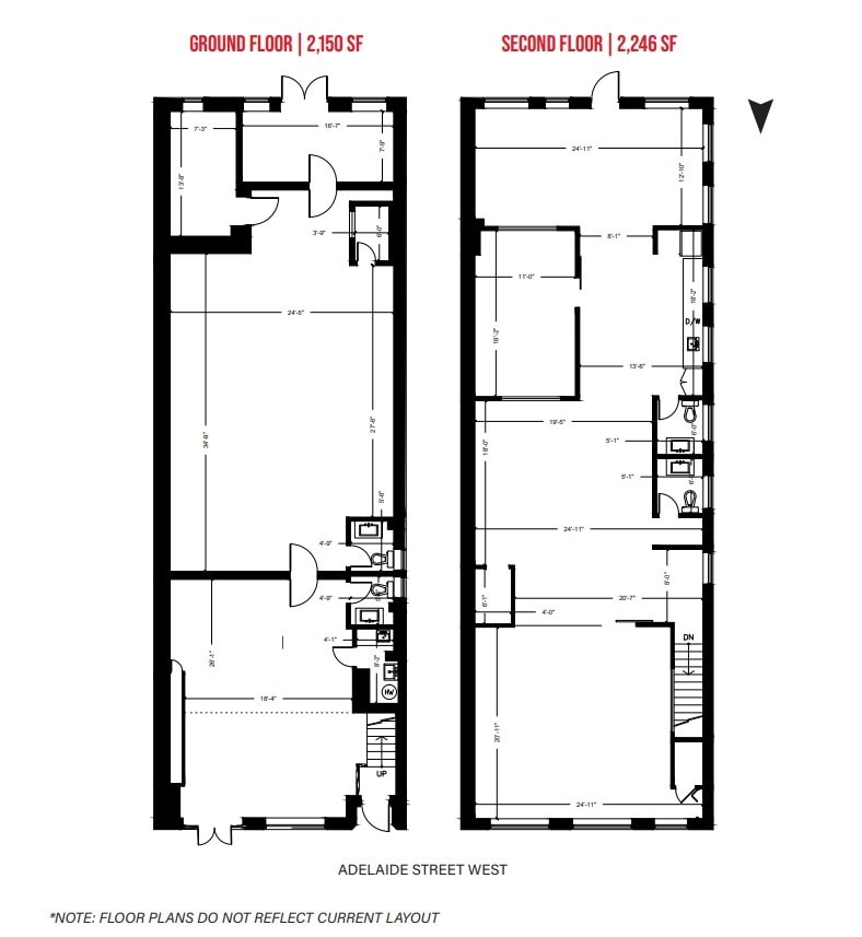 495 Adelaide St W, Toronto, ON à louer Plan d’étage– Image 1 sur 7