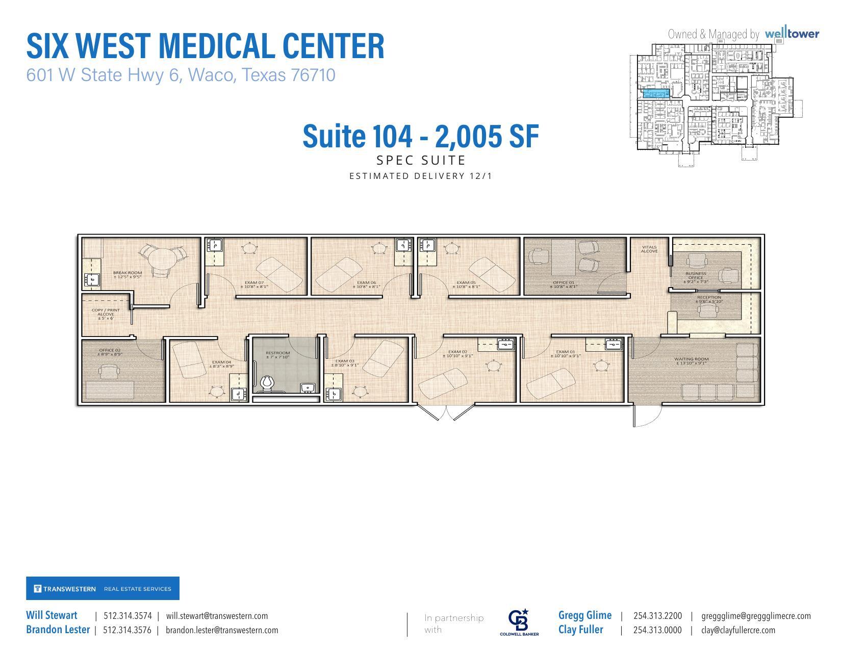 601 W State Highway 6, Waco, TX à louer Plan d’étage– Image 1 sur 1