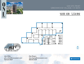 5251 Dtc Pky, Greenwood Village, CO à louer Plan d’étage– Image 2 sur 5