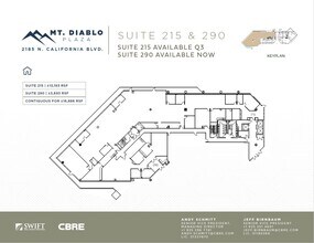 2185 N California Blvd, Walnut Creek, CA à louer Plan d’étage– Image 1 sur 1