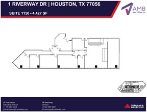 1 Riverway, Houston, TX à louer Plan d’étage– Image 1 sur 1