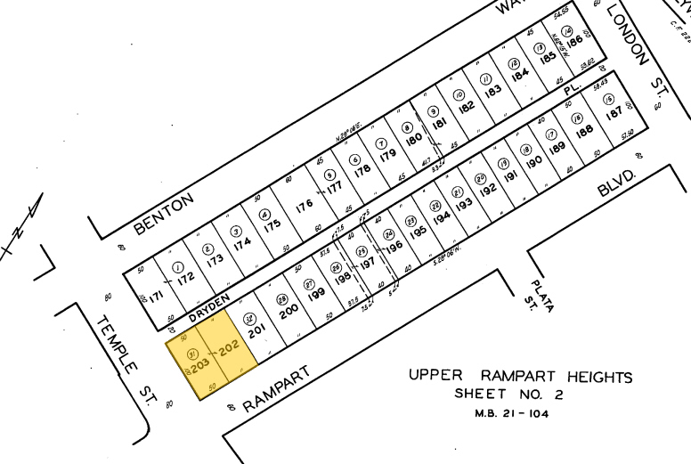 301-307 N Rampart Blvd, Los Angeles, CA à louer - Plan cadastral – Image 2 sur 4