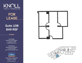 15400 Knoll Trail Dr, Dallas, TX à louer Plan d’étage– Image 1 sur 1