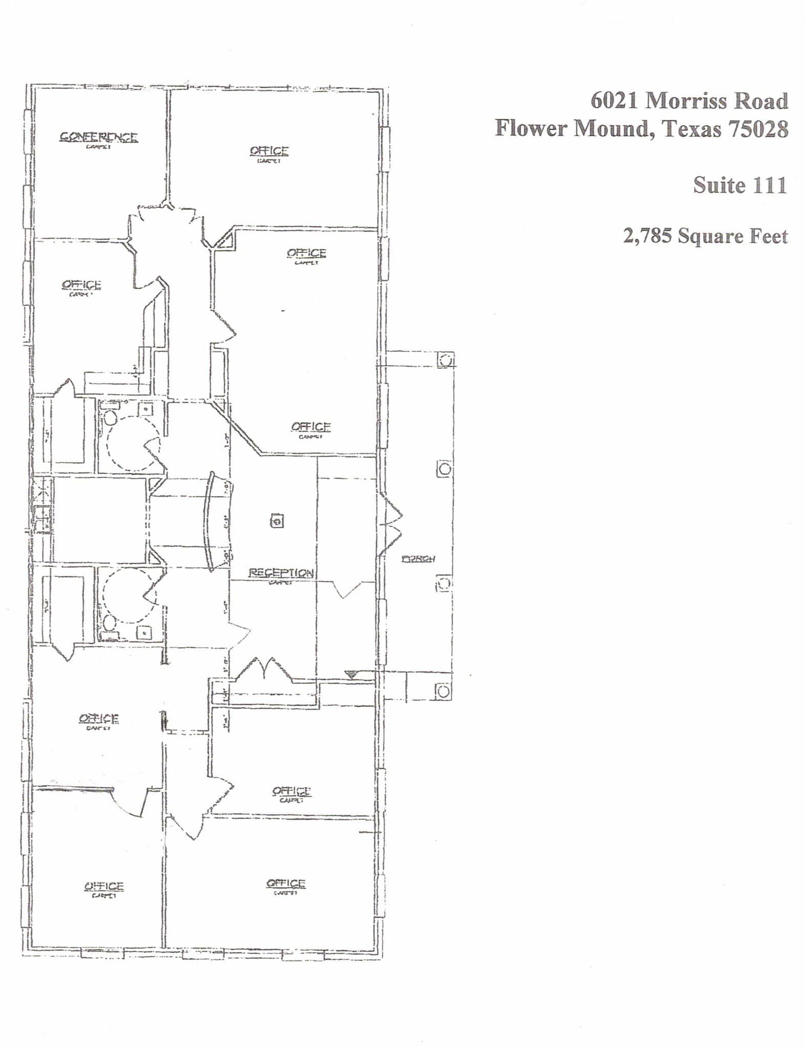 6021 Morriss Rd, Flower Mound, TX à louer Plan de site– Image 1 sur 1