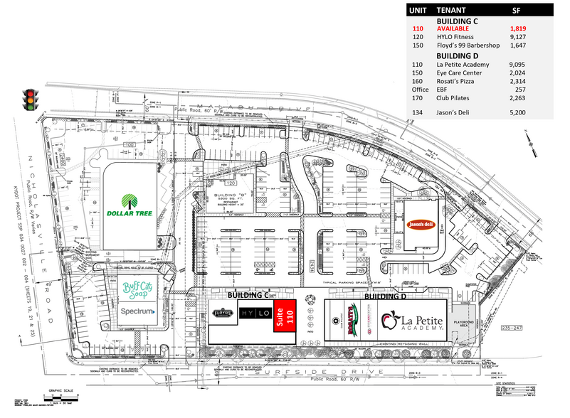 2434 Nicholasville Rd, Lexington, KY à louer - Plan de site – Image 2 sur 7