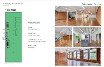 43 W Hastings St, Vancouver, BC à louer Plan d’étage– Image 1 sur 1