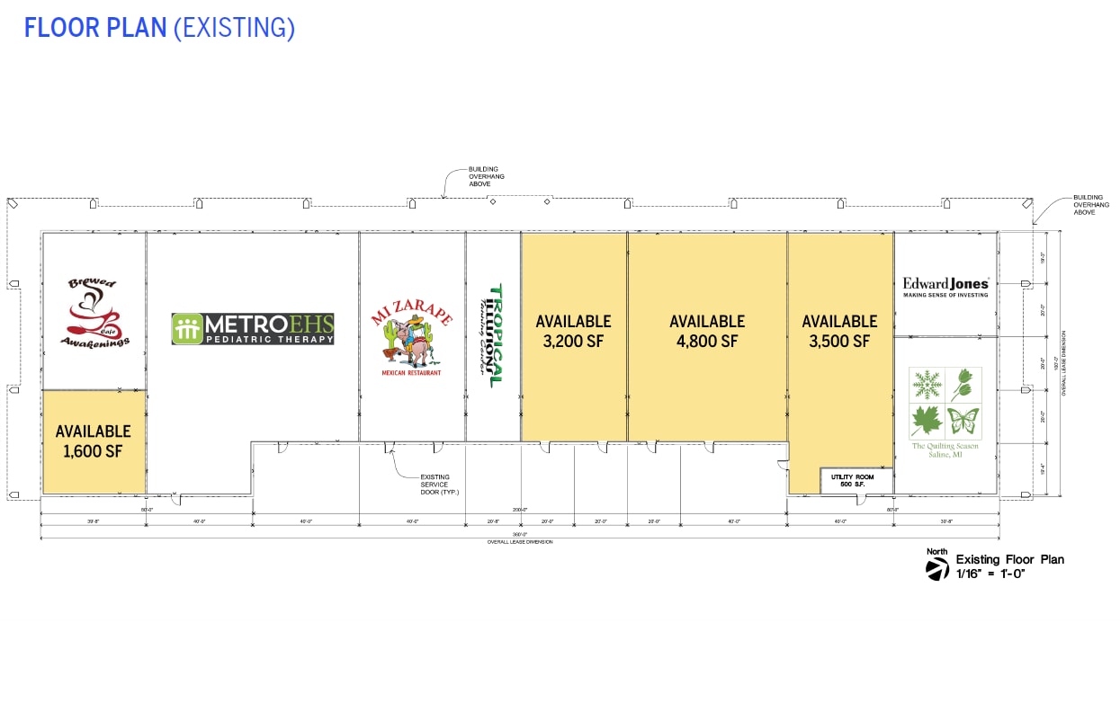 7025 E Michigan Ave, Saline, MI à louer Plan d’étage– Image 1 sur 2