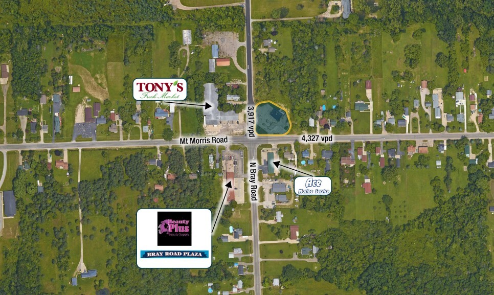 3009 E Mount Morris Rd, Mount Morris, MI à vendre - Aérien – Image 1 sur 2