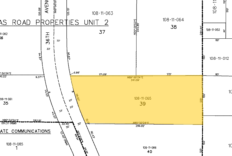 2823 N 36th Ave, Phoenix, AZ à louer - Plan cadastral – Image 2 sur 5