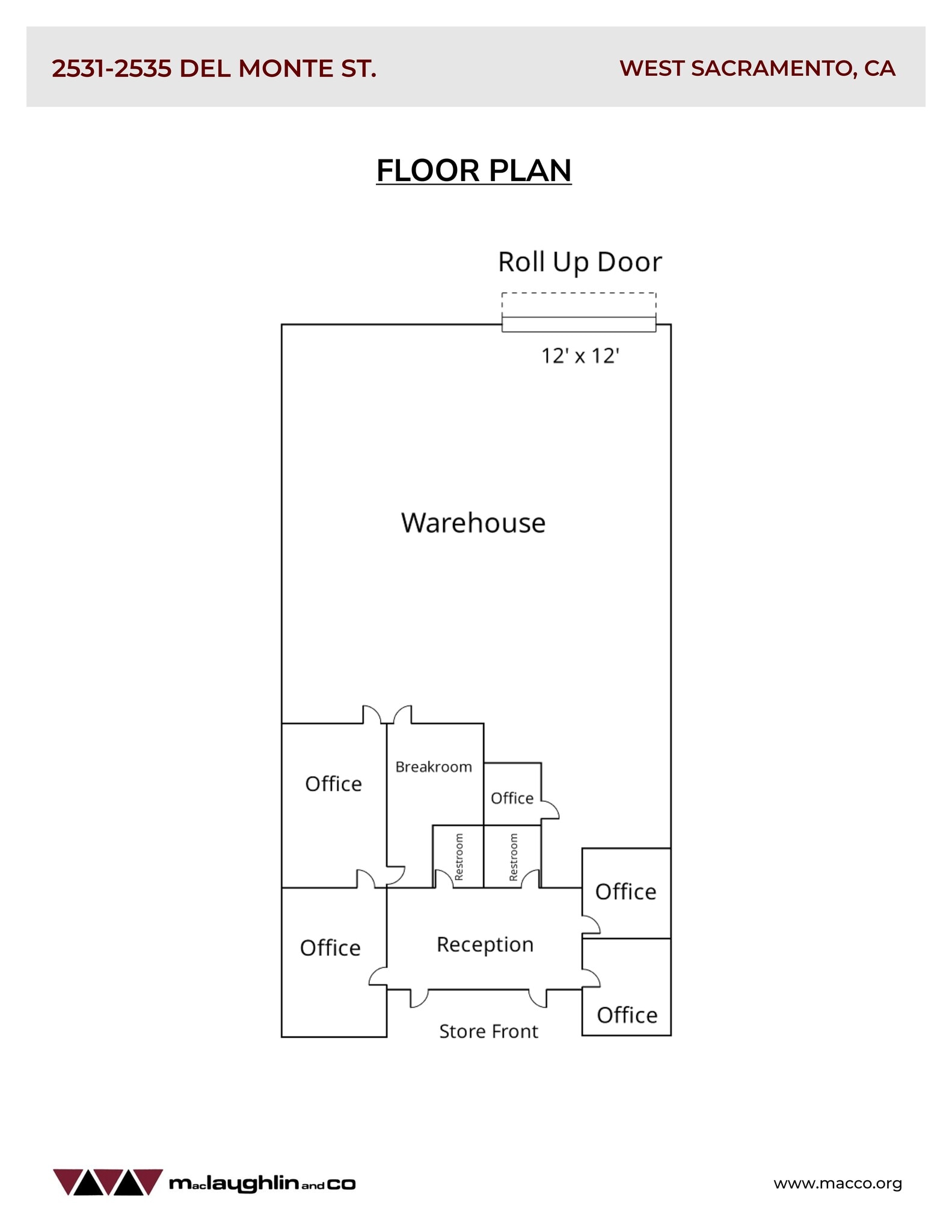 2521-2551 Del Monte St, West Sacramento, CA à louer Plan de site– Image 1 sur 5