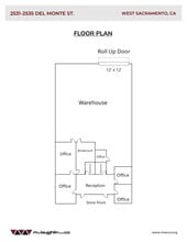 2521-2551 Del Monte St, West Sacramento, CA à louer Plan de site– Image 1 sur 5
