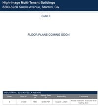 8200-8220 Katella Ave, Stanton, CA à louer Plan d’étage– Image 1 sur 1