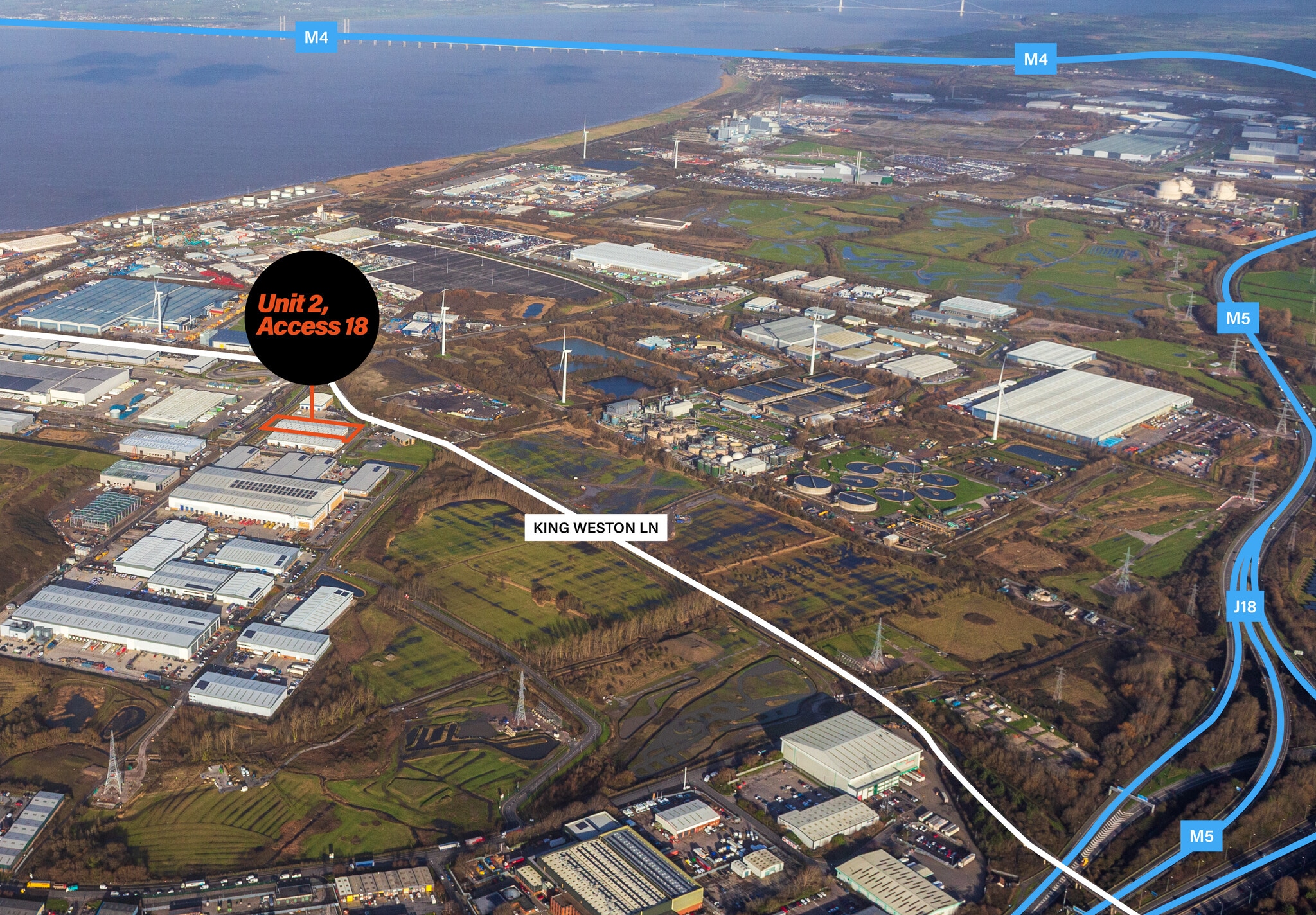 Kings Weston Lane, Avonmouth à louer Aérien– Image 1 sur 7
