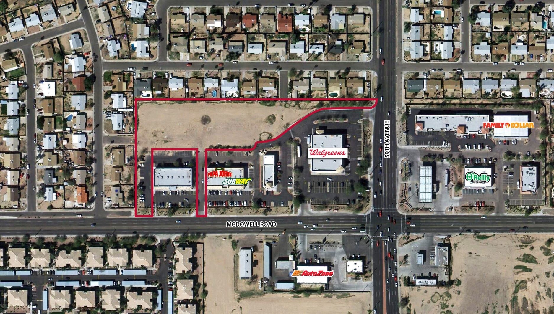 N 59th Avenue & McDowell Rd, Phoenix, AZ à louer Aérien– Image 1 sur 2