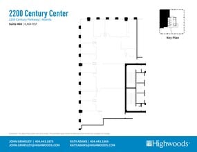 2200 Century Pky NE, Atlanta, GA à louer Plan de site– Image 1 sur 1