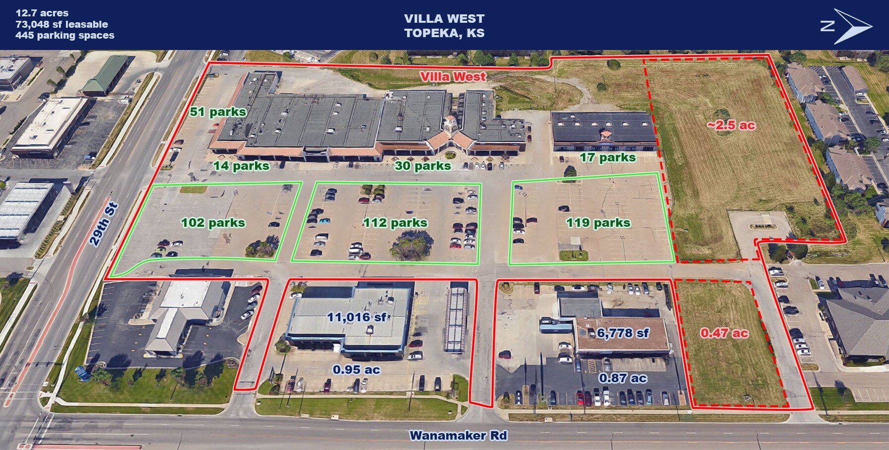 2700 Wanamaker, Topeka, KS à vendre Aérien– Image 1 sur 9