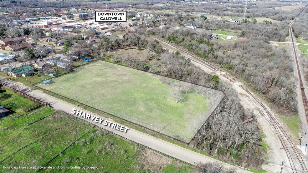 Harvey TBD (3.24 Acres) S. Harvey Street St, Caldwell, TX à vendre - Aérien – Image 2 sur 29