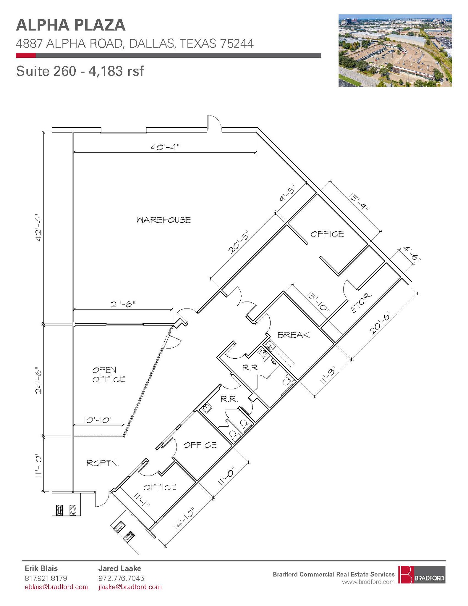 4887 Alpha Rd, Farmers Branch, TX à louer Plan d’étage– Image 1 sur 1