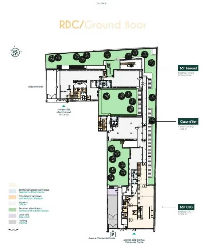 96-104 avenue Charles de Gaulle, Neuilly-sur-Seine à louer Plan d’étage– Image 1 sur 1