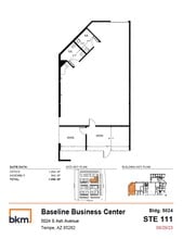 5024 S Ash Ave, Tempe, AZ à louer Plan d’étage– Image 1 sur 4