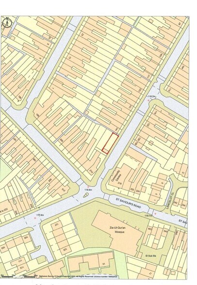 214A St. Saviours Rd, Birmingham à vendre - Plan cadastral – Image 2 sur 3