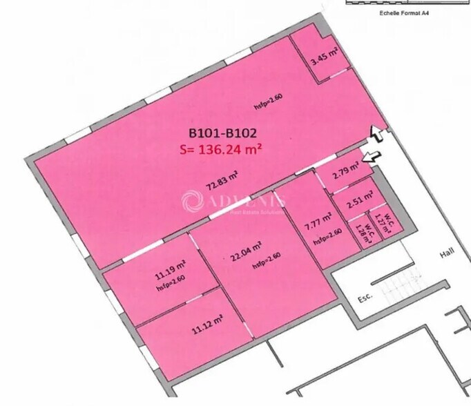 Bureau dans Nîmes à louer - Plan d’étage – Image 3 sur 3