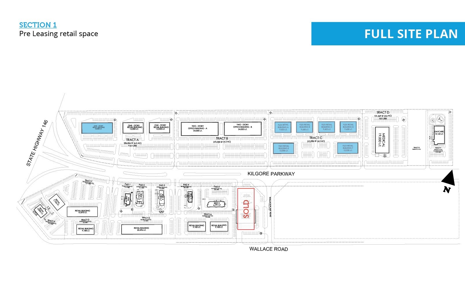 Hwy 146 & Kilgore Pky, Baytown, TX à louer Plan de site– Image 1 sur 1