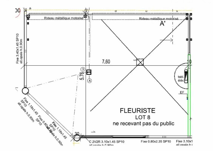 Local commercial dans BISCARROSSE PLAGE à louer - Plan d’étage – Image 3 sur 3