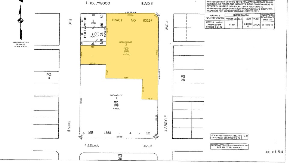 6250 Hollywood Blvd, Los Angeles, CA à louer - Plan cadastral – Image 3 sur 34