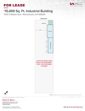 1120 S Maple Ave, Montebello, CA à louer Plan de site– Image 2 sur 2