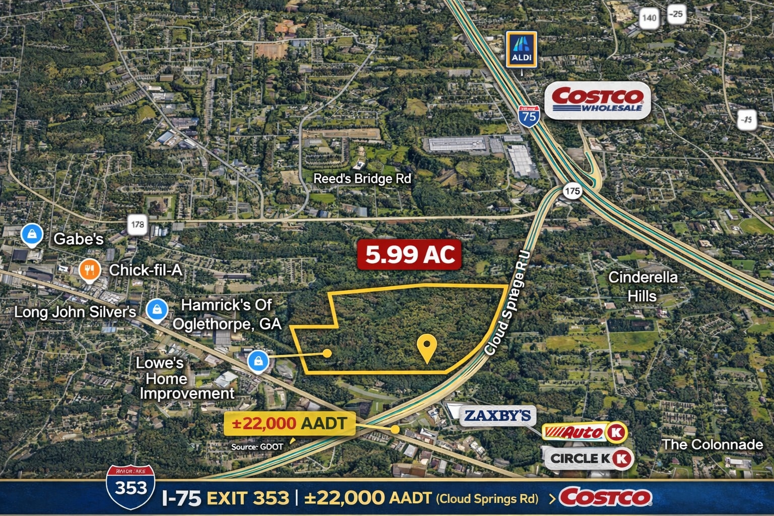 3632 Cloud Springs Rd, Ringgold, GA à vendre Photo principale– Image 1 sur 3