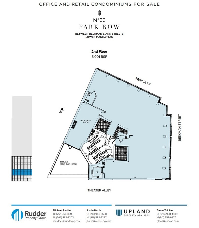 33 Park Row, New York, NY 10038 - Lot 2nd - - Plan d’étage - Image 1 of 2