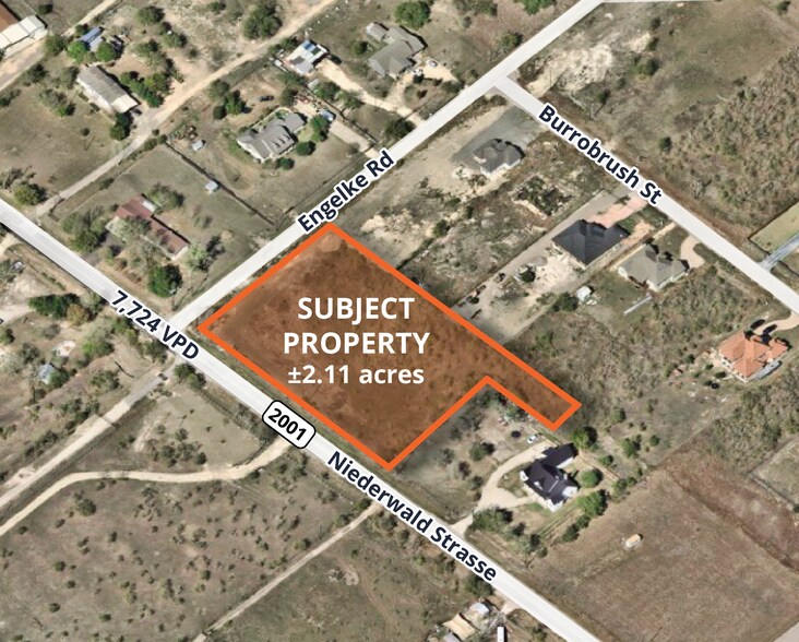 102 Engelke Rd, Niederwald, TX à vendre - Aérien – Image 1 sur 2