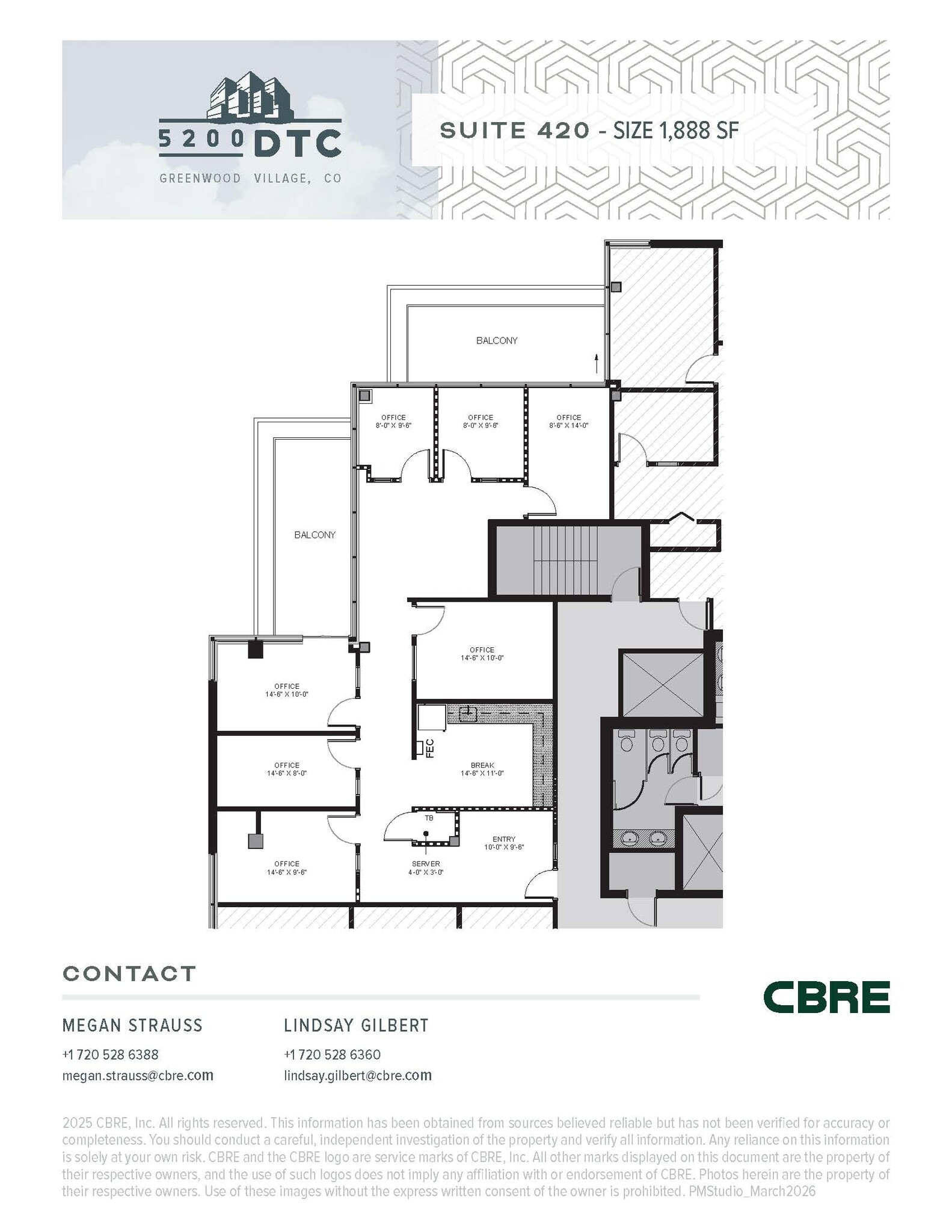 5200 Dtc Pky, Greenwood Village, CO à louer Plan d’étage– Image 1 sur 1