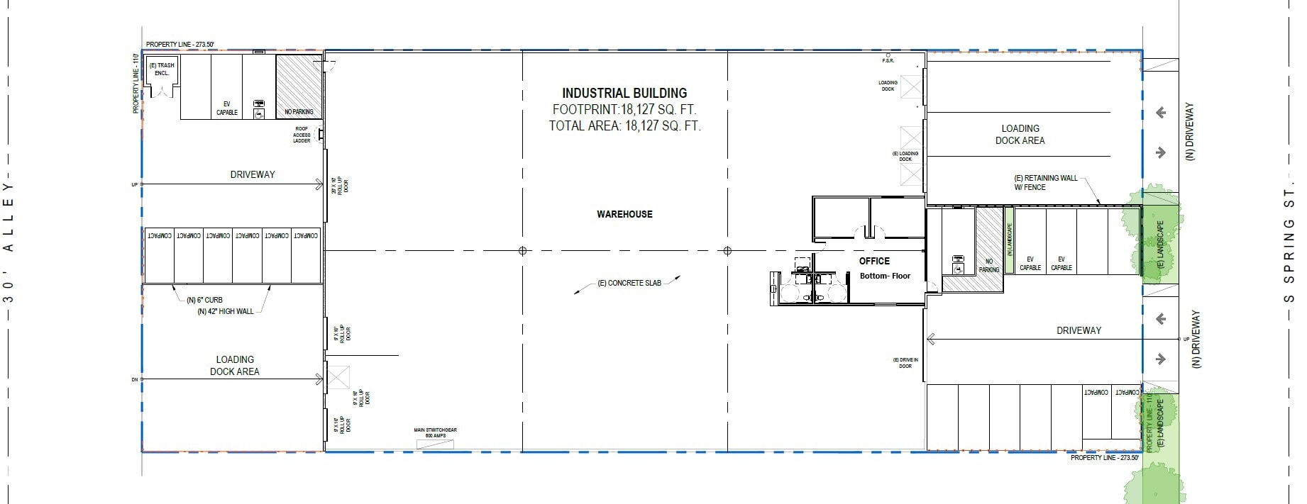12821 S Spring St, Los Angeles, CA à louer Plan de site– Image 1 sur 3