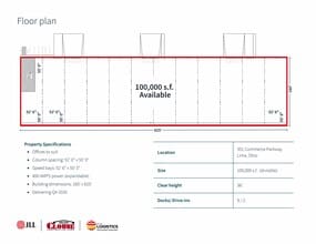 351 Commerce Pky, Lima, OH à louer Plan d’étage– Image 1 sur 1
