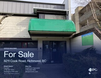 Plus de détails pour 8211 Cook Rd, Richmond, BC - Bureau à vendre