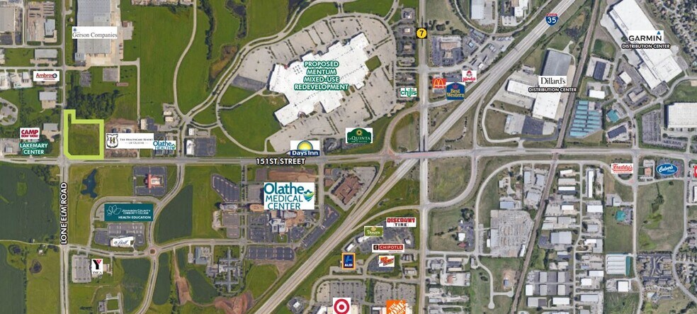 NEC 151st & S Lone Elm Rd, Olathe, KS à vendre - Aérien – Image 2 sur 2
