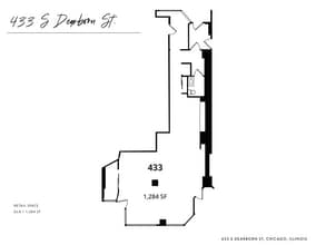 423-439 S Dearborn St, Chicago, IL à louer Plan d’étage– Image 1 sur 1